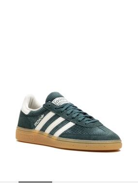 adidas Handball Spezial in Mineral Green & White with Gum Sole